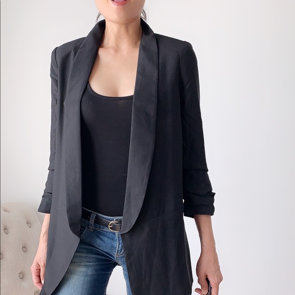 BLACK Shawl Lapel Blazer - Picture 6 of 6